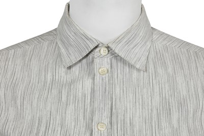 Lot 49 - A Carol Christian Poell men's grey cotton coat and shirt, 'Paranoid' collection, Spring-Summer 2007