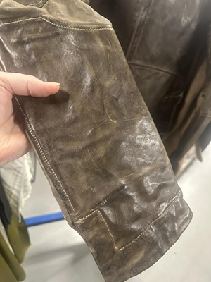 Lot 38 - A Carol Christian Poell men's garment-dyed brown leather 'Object Tempered' jacket, 'Disjointed' collection, Autumn-Winter 2007-08