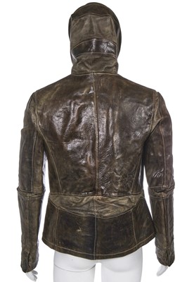 Lot 38 - A Carol Christian Poell men's garment-dyed brown leather 'Object Tempered' jacket, 'Disjointed' collection, Autumn-Winter 2007-08