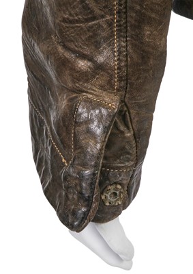 Lot 38 - A Carol Christian Poell men's garment-dyed brown leather 'Object Tempered' jacket, 'Disjointed' collection, Autumn-Winter 2007-08