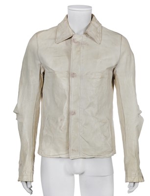 Lot 42 - A Carol Christian Poell men's garment-dyed white calf-leather jacket, '00 Off Scene' collection, Spring-Summer 2008