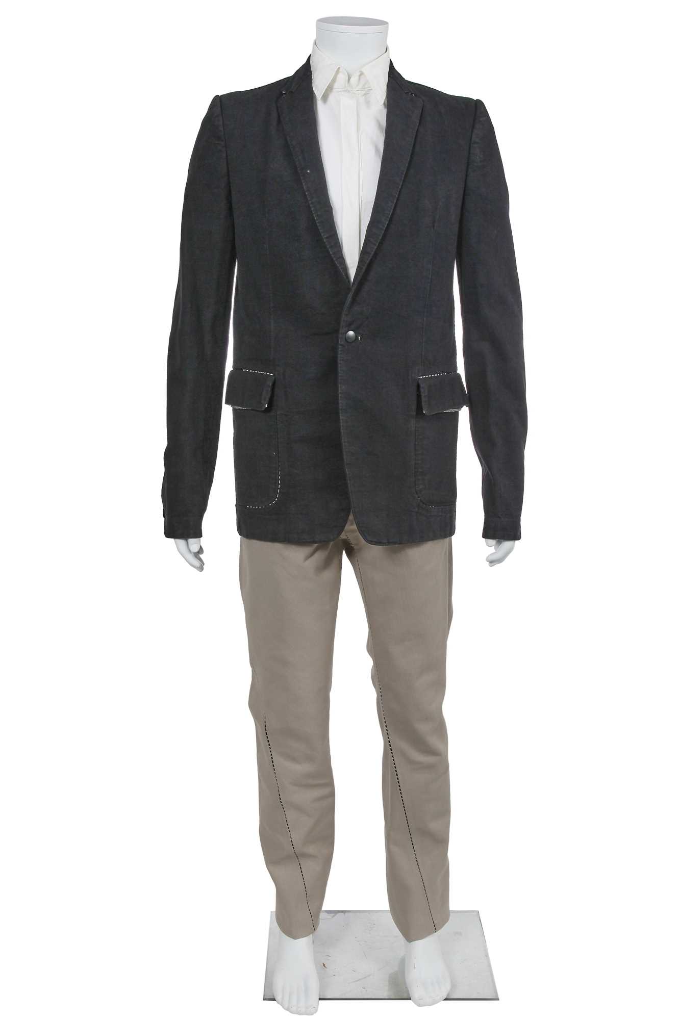 Lot 32 - A Carol Christian Poell men's cotton ensemble, 'Self-Same' collection, 2009