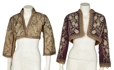 Lot 783 - Four Ottoman embroidered boleros/waistcoats, Balkans, early 20th century