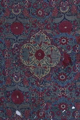 Lot 765 - An unusual woven Kashmir square shawl, Indian, early 18th century