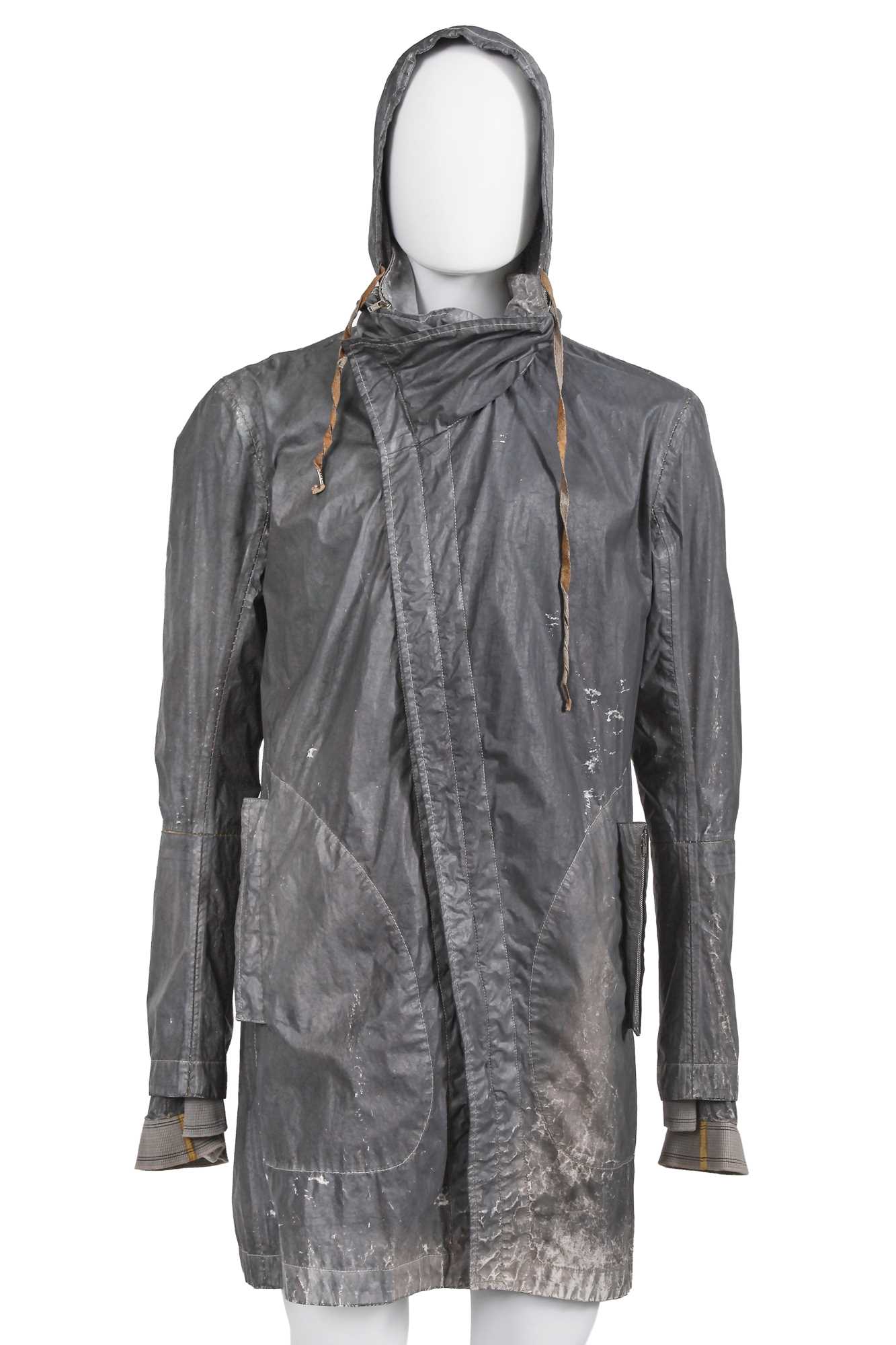 Lot 35 - A Carol Christian Poell men's garment-dyed grey-green polyamide parka, special order 2009