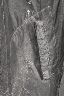 Lot 35 - A Carol Christian Poell men's garment-dyed grey-green polyamide parka, special order 2009