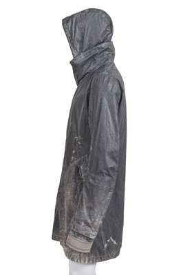 Lot 35 - A Carol Christian Poell men's garment-dyed grey-green polyamide parka, special order 2009