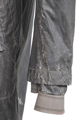 Lot 35 - A Carol Christian Poell men's garment-dyed grey-green polyamide parka, special order 2009