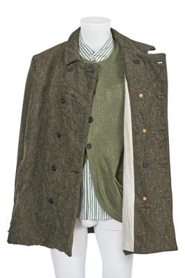 Lot 105 - A Paul Harnden men's green tweed, cotton and linen ensemble, 2000s