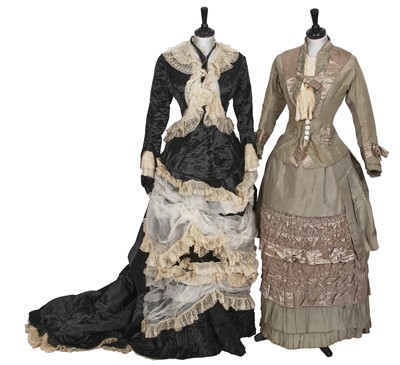 Lot 733 - A group of gowns, 1870s-1880s