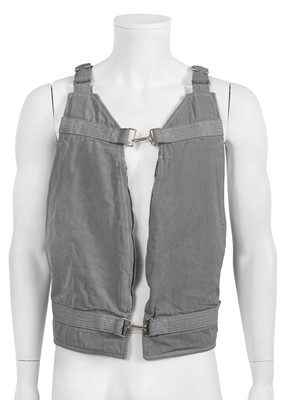Lot 25 - A Carol Christian Poell men's grey cotton 'Self-edge' vest bag, 'Dead End' collection, 2010