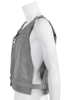 Lot 25 - A Carol Christian Poell men's grey cotton 'Self-edge' vest bag, 'Dead End' collection, 2010