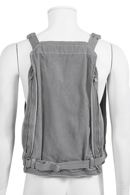 Lot 25 - A Carol Christian Poell men's grey cotton 'Self-edge' vest bag, 'Dead End' collection, 2010