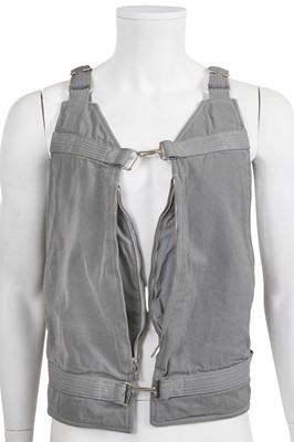 Lot 25 - A Carol Christian Poell men's grey cotton 'Self-edge' vest bag, 'Dead End' collection, 2010