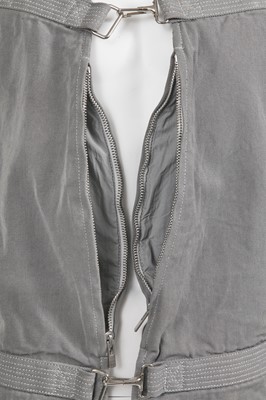 Lot 25 - A Carol Christian Poell men's grey cotton 'Self-edge' vest bag, 'Dead End' collection, 2010