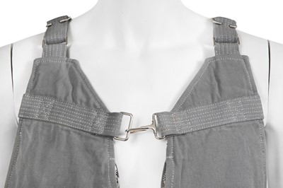 Lot 25 - A Carol Christian Poell men's grey cotton 'Self-edge' vest bag, 'Dead End' collection, 2010