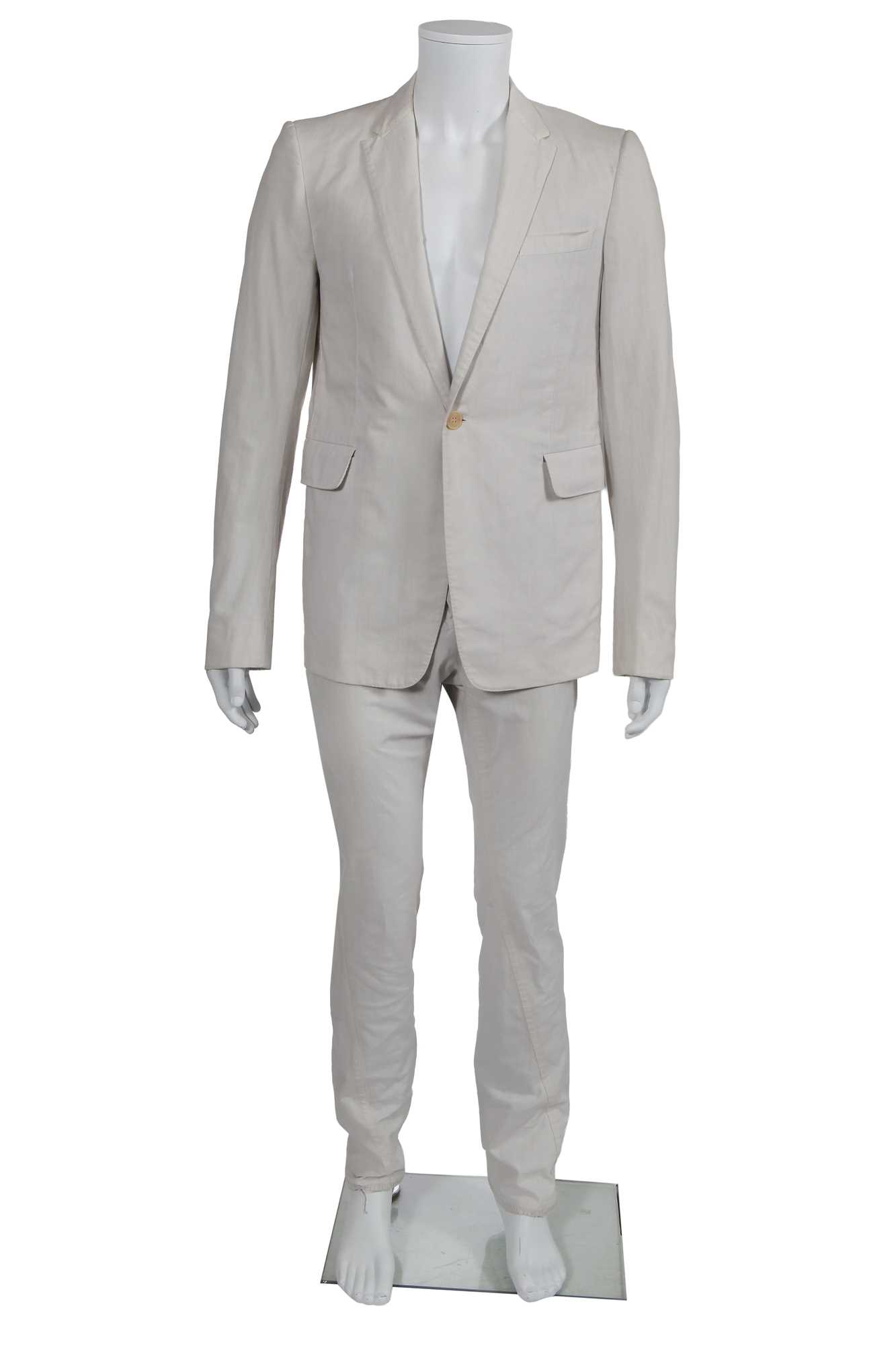 Lot 34 - A Carol Christian Poell men's white cotton suit, 'Self-Same' collection, 2009