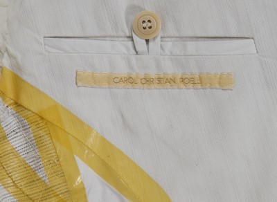 Lot 34 - A Carol Christian Poell men's white cotton suit, 'Self-Same' collection, 2009