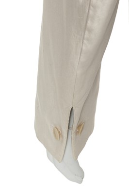 Lot 34 - A Carol Christian Poell men's white cotton suit, 'Self-Same' collection, 2009