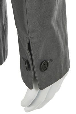 Lot 29 - A Carol Christian Poell men's grey-green cotton 'Self-edge' blazer, 'Self-Same' collection, 2009