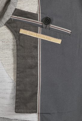 Lot 29 - A Carol Christian Poell men's grey-green cotton 'Self-edge' blazer, 'Self-Same' collection, 2009