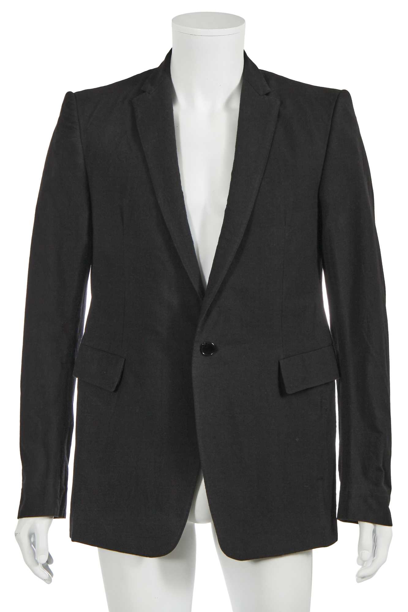 Lot 27 - A Carol Christian Poell men's charcoal grey cotton-blend 'one-piece' blazer, 'Dead-End' collection, 2010