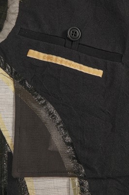 Lot 27 - A Carol Christian Poell men's charcoal grey cotton-blend 'one-piece' blazer, 'Dead-End' collection, 2010