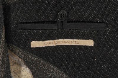 Lot 28 - A Carol Christian Poell men's black wool-ramie blend 'one-piece' coat, 'Dead End' collection, 2010