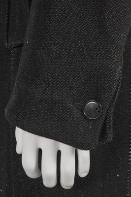 Lot 28 - A Carol Christian Poell men's black wool-ramie blend 'one-piece' coat, 'Dead End' collection, 2010