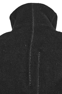 Lot 28 - A Carol Christian Poell men's black wool-ramie blend 'one-piece' coat, 'Dead End' collection, 2010