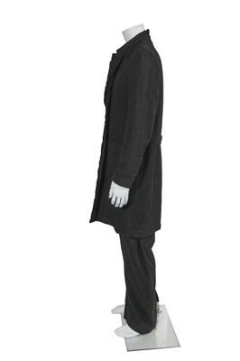 Lot 91 - A Carpe Diem men's black self-striped wool suit, Autumn-Winter 2003-04