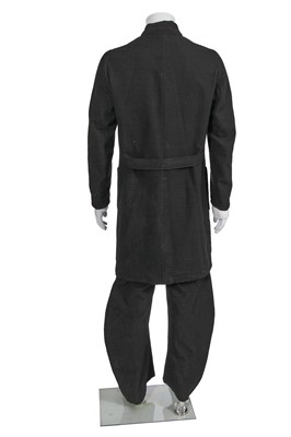 Lot 91 - A Carpe Diem men's black self-striped wool suit, Autumn-Winter 2003-04