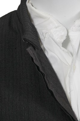 Lot 91 - A Carpe Diem men's black self-striped wool suit, Autumn-Winter 2003-04