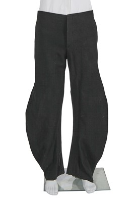 Lot 91 - A Carpe Diem men's black self-striped wool suit, Autumn-Winter 2003-04