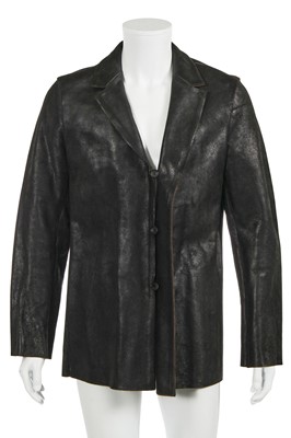 Lot 90 - A Carpe Diem men's black oiled suede jacket, Autumn-Winter 2004-05