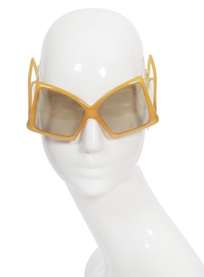 Lot 564 - A pair of Miss Dior yellow Optyl sunglasses, circa 1970
