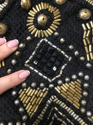 Lot 299 - A Gianni Versace embroidered black silk bodice, Spring-Summer 1990