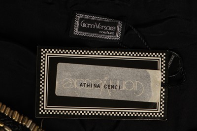 Lot 299 - A Gianni Versace embroidered black silk bodice, Spring-Summer 1990