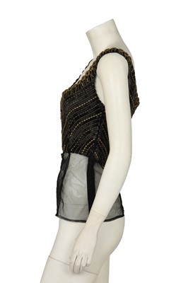 Lot 301 - A Gianni Versace haute couture black embellished bodice, 'Altelier Versace' collection, Autumn-Winter 1989-90