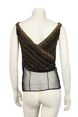 Lot 301 - A Gianni Versace haute couture black embellished bodice, 'Altelier Versace' collection, Autumn-Winter 1989-90