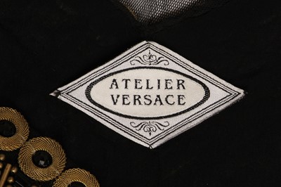 Lot 301 - A Gianni Versace haute couture black embellished bodice, 'Altelier Versace' collection, Autumn-Winter 1989-90