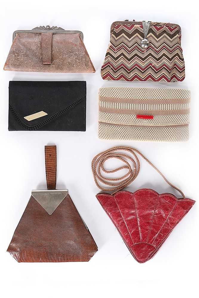 Lot 14 - A group of handbags and gloves, mainly 1930s,...