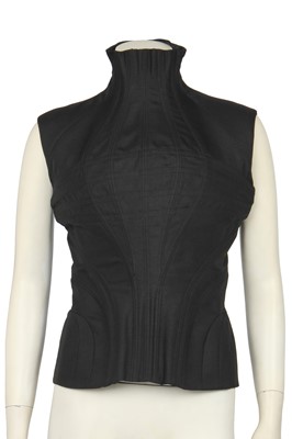 Lot 201 - An Alexander McQueen boned cuirasse bodice, 'Eshu' collection, Autumn-Winter 2000-01