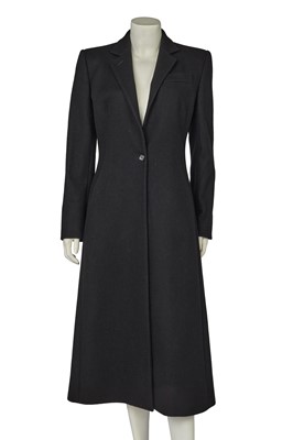 Lot 429 - An Alexander McQueen black wool coat, 'Joan' collection, Autumn-Winter 1998-99