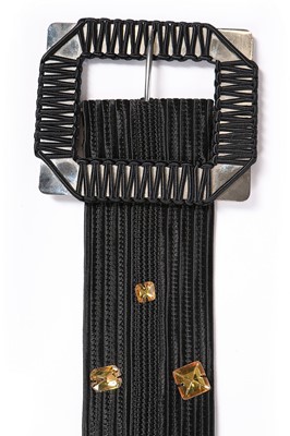 Lot 41 - Nine Yves Saint Laurent Rive Gauche belts,...