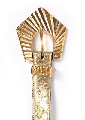 Lot 41 - Nine Yves Saint Laurent Rive Gauche belts,...