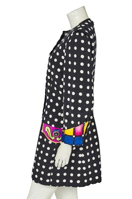 Lot 303 - A Gianni Versace polka dot silk ensemble, Spring -Summer 1991