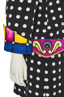 Lot 303 - A Gianni Versace polka dot silk ensemble, Spring -Summer 1991