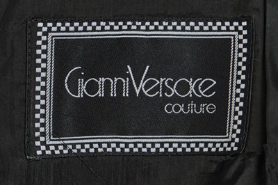 Lot 291 - A Gianni Versace polka dot silk twill coat, Spring-Summer 1991
