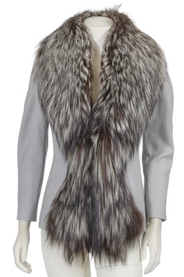 Lot 385 - A Christian Dior by John Galliano fox-trimmed jacket, 'Sportswear on Heels' commercial collection, Autumn-Winter 1998-99